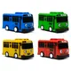 4 Farben Cartoon Tayo Bus Auto Mini Pull Back Bus Spielzeug koreanischen Anime Modell Busse Kinder