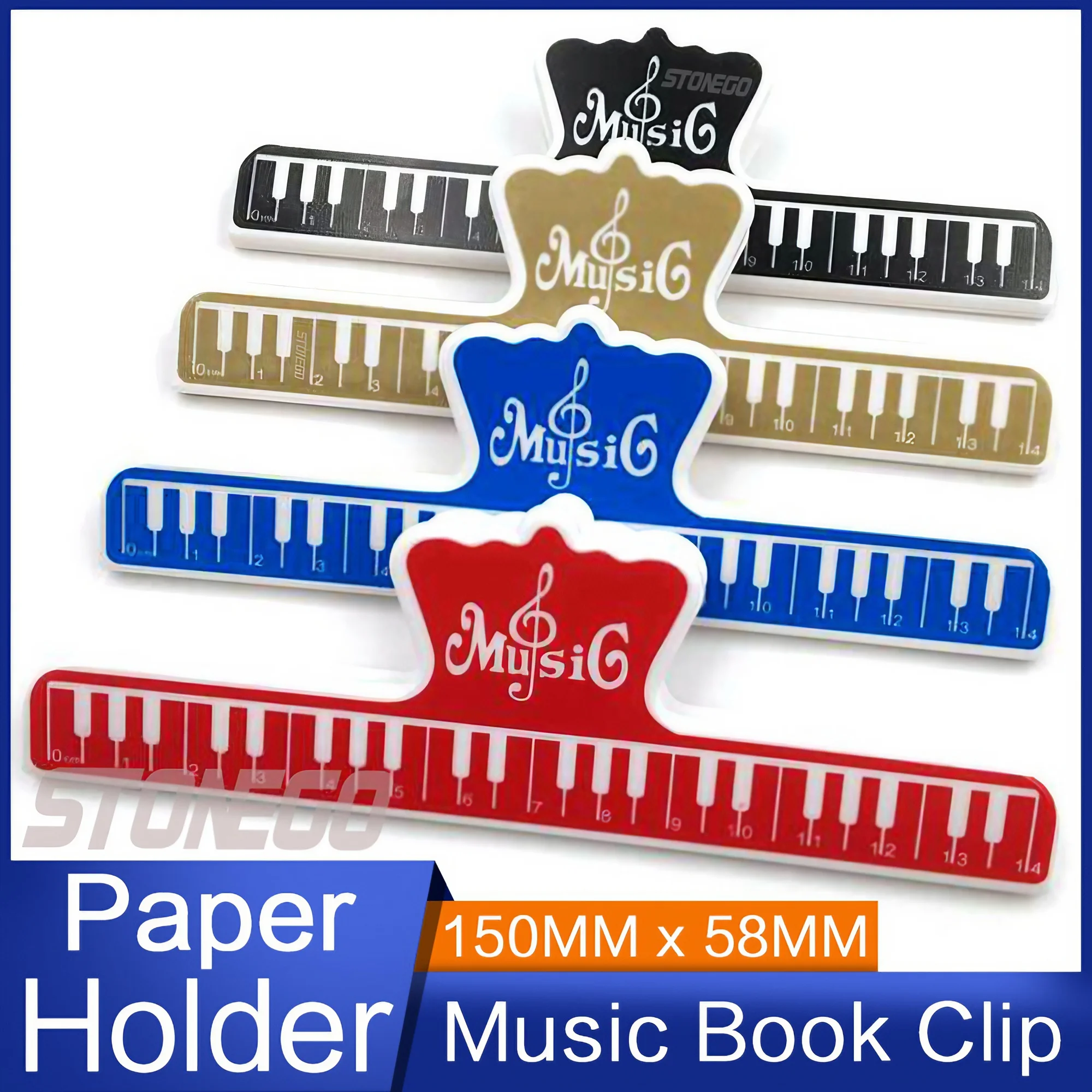 Universal Klavier Noten Clip Buch Papier Halter Für Gitarre Violine Stonego Musical Instrument Zubehör Image