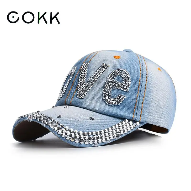 Cokk Baseball Cap Frauen Cowboyhut Sommer Herbst Snapback Gorras Casque tte glänzende Buchstaben Papa Hut weiblich verstellbar neu Image