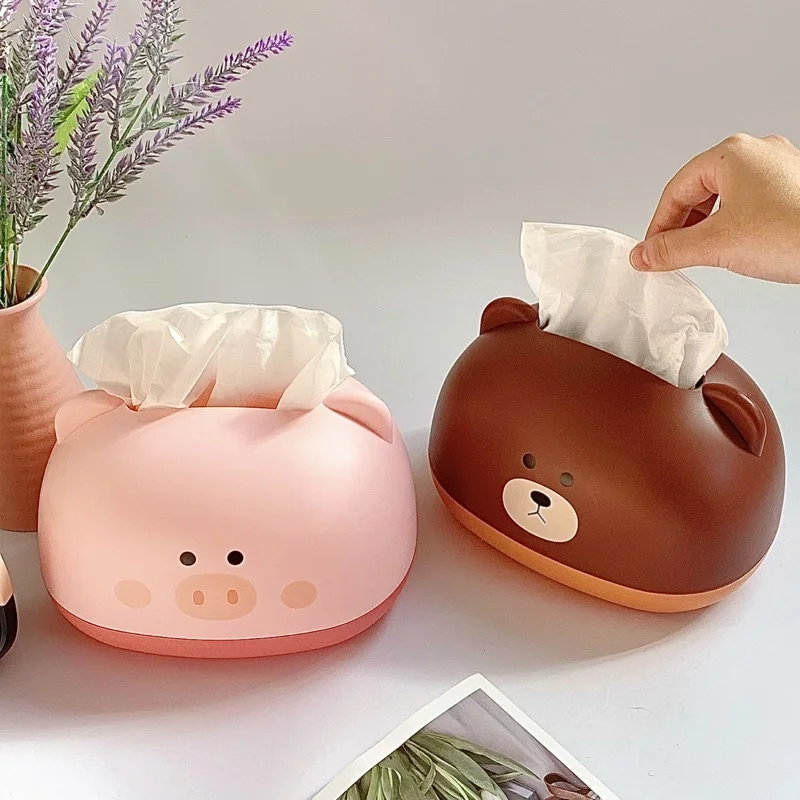 Serviettenhalter Haushalt Wohnzimmer Esszimmer Kreative Schwein Aufbewahrungsbox Badezimmer Tissue Box Tragbare Handtuch Fall Spender