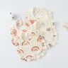 Bavaglino bavaglino bavaglino stile coreano bavaglino floreale neonati asciugamano Saliva panno di