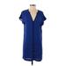 Zoa Casual Dress - Shift: Blue Dresses - Women's Size X-Small