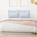 Satin Pillowcase Ruffled Pillow Shams Set of 2,