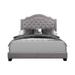 Verine Grey Fabric Upholstered Tufted Bed