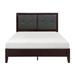 Elysee Espresso Faux Leather Upholstered Tufted Bed