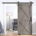 Mixoy Sliding Barn Door with 6.6ft Barn Door Hardware Kit&Handle,Pre-Drilled Ready to Assemble