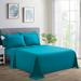 Marina Decoration Ultra Soft Silky Deep Pocket Solid Rayon from Bamboo All Season Bedding Pleated Sheet Set