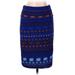 Lularoe Casual Midi Skirt Calf Length: Blue Bottoms - Women's Size Medium