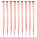 9 Pcs Hair Accessory for Women Wig Cosplay Wigs Color Pink Seamless Extensions Miss
