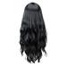 SUCS Wig Curly Female Big Wave Black Liu Sea Water Ripple Long Curly Hair High Temperature Silk Wig Headgear