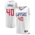 Ivica Zubac Men's Fanatics Branded White LA Clippers Fast Break Custom Replica Jersey - Association Edition