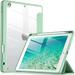 Funbiz iPad 9th Generation Case 2021/iPad 8th Generation Case 2020 10.2 Inch iPad Case with Pencil Holder iPad 7th Gen 2019 Case with Clear Transparent Back Auto Wake/Sleep Mint Green