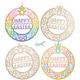 Easter Wooden Filigree Wreaths (Pack of 4) Easter Crafts For Kids