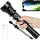 Led Torch - Powerful usb Rechargeable Handheld Torch, Super Bright 8000 Lumens 8000 mAh Portable Outdoor Torch with 4 Lighting Modes, Suitable for