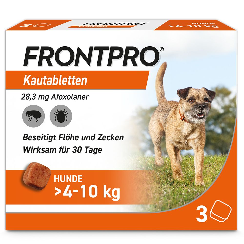 Frontpro 28 mg Kautabletten f.Hunde >4-10 kg 3 St Image