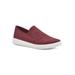 Women's Unit Sneaker by White Mountain in Burgundy Fabric (Size 10 M)