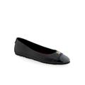 Women's Piper Casual Flat by Aerosoles in Black Leather (Size 8 M)