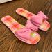 Kate Spade Shoes | Kate Spade Bikini Pink Flat Sandals Size 8 New Never Worn | Color: Pink | Size: 8