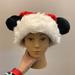 Disney Accessories | Disney Mickey Ears Christmas Hat | Color: Red/White | Size: Os