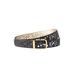 Women's Reversible Laser Cut Belt by Accessories For All in Black Gold (Size 22/24)