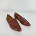 Madewell Shoes | Madewell The Frances Skimmer In Leather Women’s Maroon Size 6 | Color: Red | Size: 6