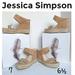 Jessica Simpson Shoes | Jessica Simpson Saphita Cork & Espadrille Platform Wedge Open Toe Sandals 6½ & 7 | Color: Cream/Tan | Size: Various