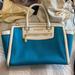 Michael Kors Bags | Michael Kors Large Avril Satchel | Color: Blue/White | Size: Os