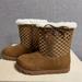 Michael Kors Shoes | Michael Kors Girls “Yancy” Boots Sz 2 Nwot | Color: Gold/Tan | Size: 2bb