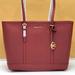 Michael Kors Bags | Michael Kors Large Top Zip Shoulder Saffiano Leather Tote Bag Dark Cherry | Color: Purple/Red | Size: Various