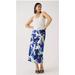 J. Crew Skirts | 38. Nwot J.Crew Gwyneth Slip Skirt In Painted Floral | Color: Blue/White | Size: Xs