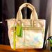 Coach Bags | Coach Mini Scribble Tote With Charms | Color: Green/White | Size: 7 X 10 X 4 Drop 4”
