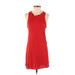 Splendid x Margherita Casual Dress - Shift Crew Neck Sleeveless: Red Solid Dresses - Women's Size X-Small