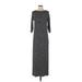 Ann Taylor LOFT Casual Dress - Maxi: Black Stripes Dresses - Women's Size X-Small