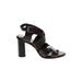 Joie Heels: Brown Print Shoes - Women's Size 41 - Open Toe