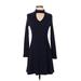 Minkpink Casual Dress - Sweater Dress: Blue Dresses - Women's Size X-Small