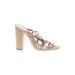 Schutz Heels: Gold Shoes - Women's Size 8