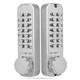 Mechanical Combination Lock, Waterproof Digital Combination Lock Zinc Alloy Double Sided Combination Door Lock Suitable for Garage/Hotel/Office/Warehouse