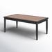 Birch Lane™ Gazania 43" Rectangular Composite Top Outdoor Coffee Table Wood/Metal in Brown | 16.75 H x 43 W x 23.25 D in | Wayfair