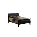 KUUFER None Solid Wood Sleigh Bed Wood in Black | 47.25 H x 62.5 W x 89 D in | Wayfair KUU011S00181