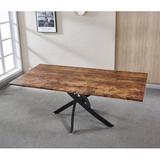 Millwood Pines Cathren Pedestal Coffee Table in Brown | 4.2588 H x 7.8273 W x 52.9971 D in | Wayfair 04919408DFAD4D9C924948C54C36DBF2