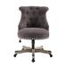 August Grove® Braelon Office Chair Upholstered, Metal in Gray | 27 W x 28 D in | Wayfair DB4C45F9C4DC4FFA9C2EECE94CED4ED4