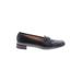 Salvatore Ferragamo Flats: Loafers Chunky Heel Work Black Print Shoes - Women's Size 8 - Almond Toe