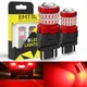 BMTxms-enquêter stop Canbus T25 3157 LED P27W P27/7W ampoule rouge 3156 pour barrage d'arrêt de