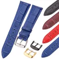 Bracelets de montre en cuir véritable pour hommes et femmes, bracelet souple, accessoires de