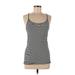 Nike Active Tank Top: Black Stripes Activewear - Women's Size Medium