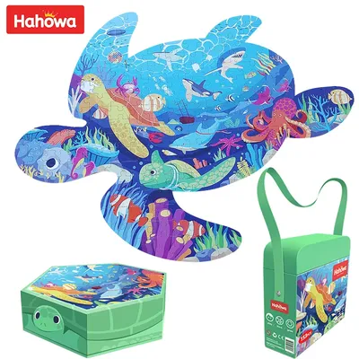 Hahowa Animale Puzzle Giocattoli Per Bambini Balena Tartaruga Puzzle Per Bambini Puzzle Bambino