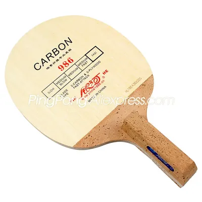 Original YINHE 986 Carbon Tischtennisschläger (Korea Typ Fast Attack) Japanischer Penhold JS Griff Image