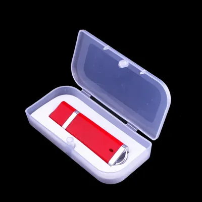Kunststoff box USB-Flash-Laufwerke 128GB schwarz Memory Stick 64GB kreative Geschäfts geschenk Pen Image