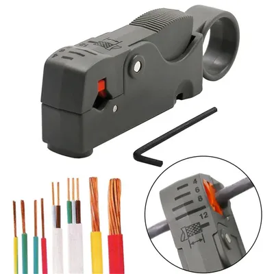 2023 hohe Qualität Haushalt Werkzeug Multifunktions Rotary Coax Koaxialkabel Cutter Werkzeug Hohe Auswirkungen Material Draht Stripper