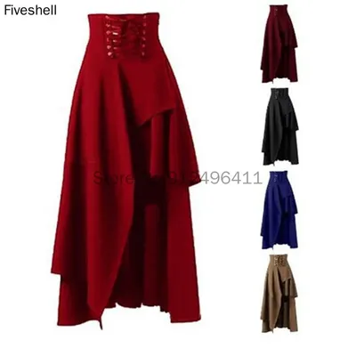 S-2XL Frauen Steampunk Vintage Rockabilly Vintage Kleidung Party Lolita Rock Zigeuner Hippie Rock Kostüm mittelalter lichen Steampunk Rock Image